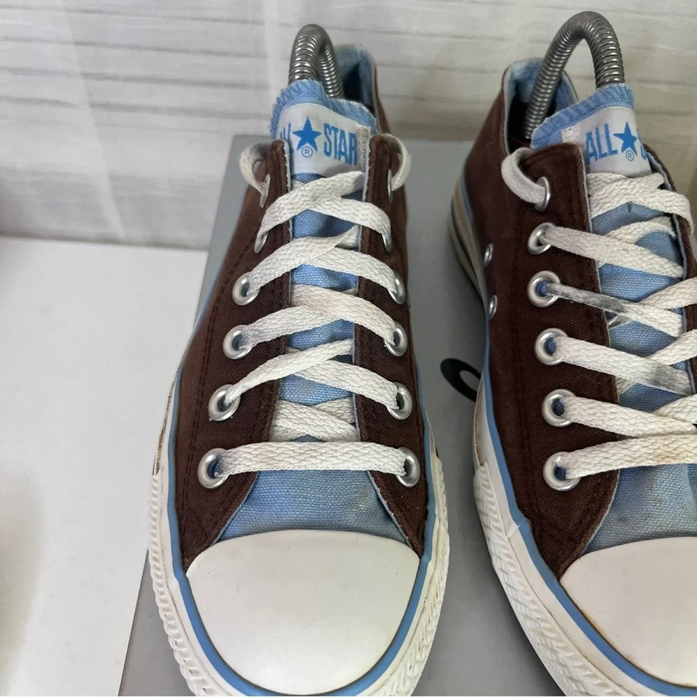Converse Chuck Taylor All Star‎ Low Tops Two-Tone Brown / Blue Women Size 7 (b5)